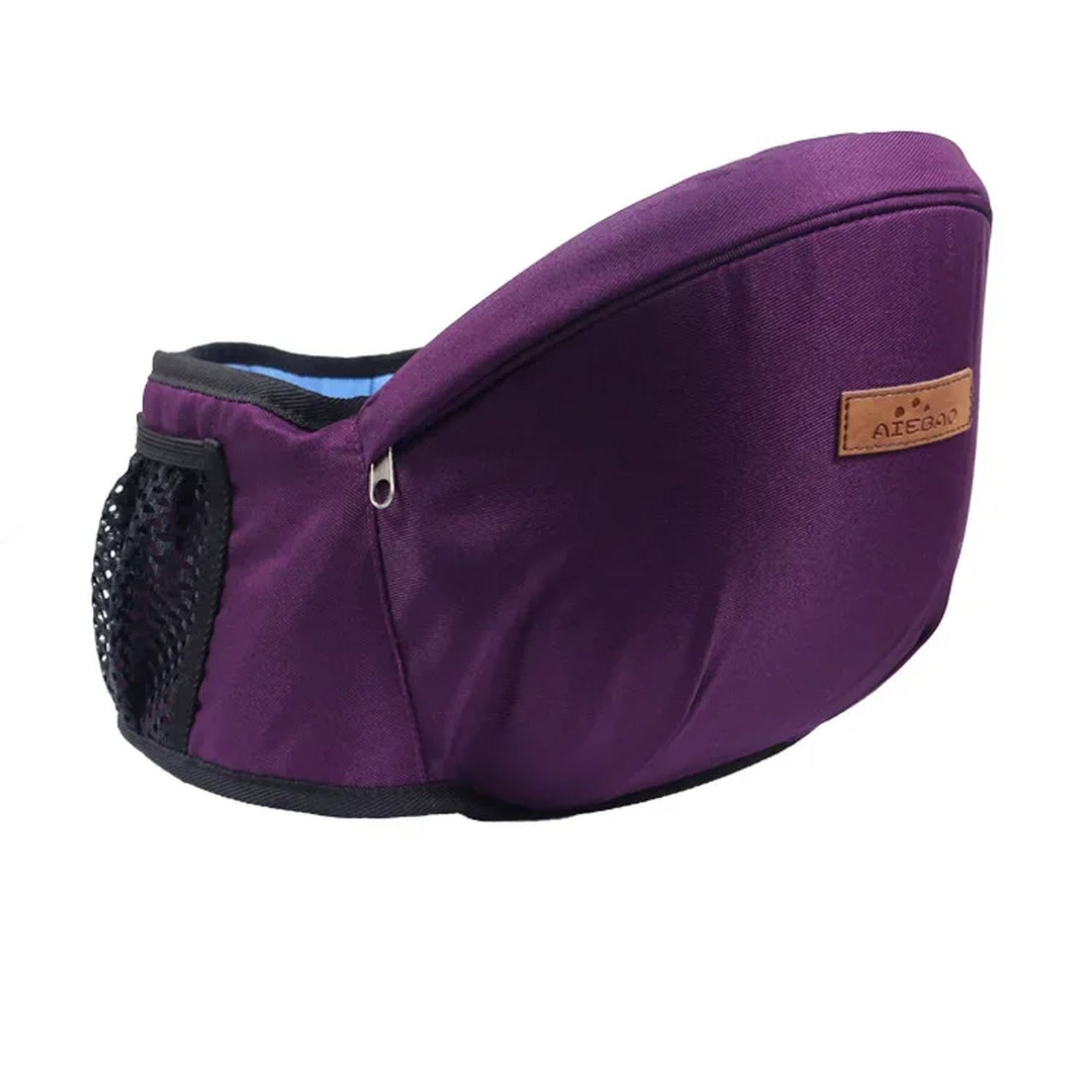 Asiento de cadera para bebé color púrpura, vista de estudio